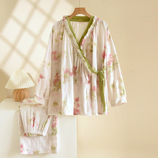 Completo da notte kimono Ink Peony - XL - image 0