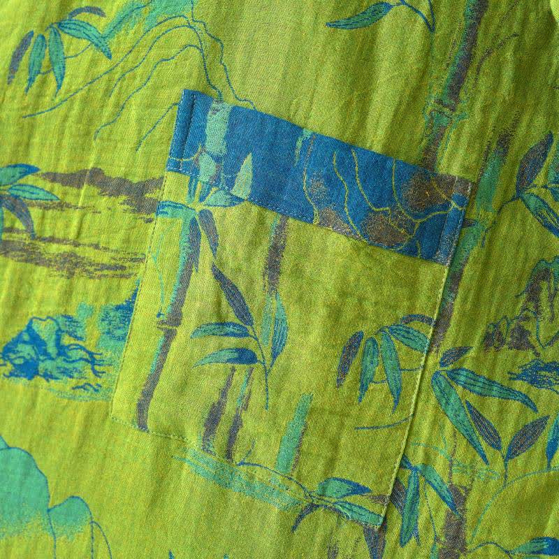 Kimono in garza di cotone e bambù bicolore - image 10