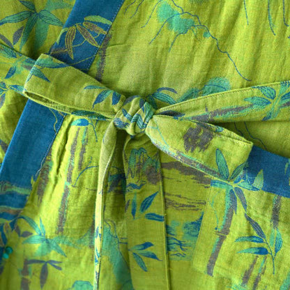 Kimono in garza di cotone e bambù bicolore - image 9