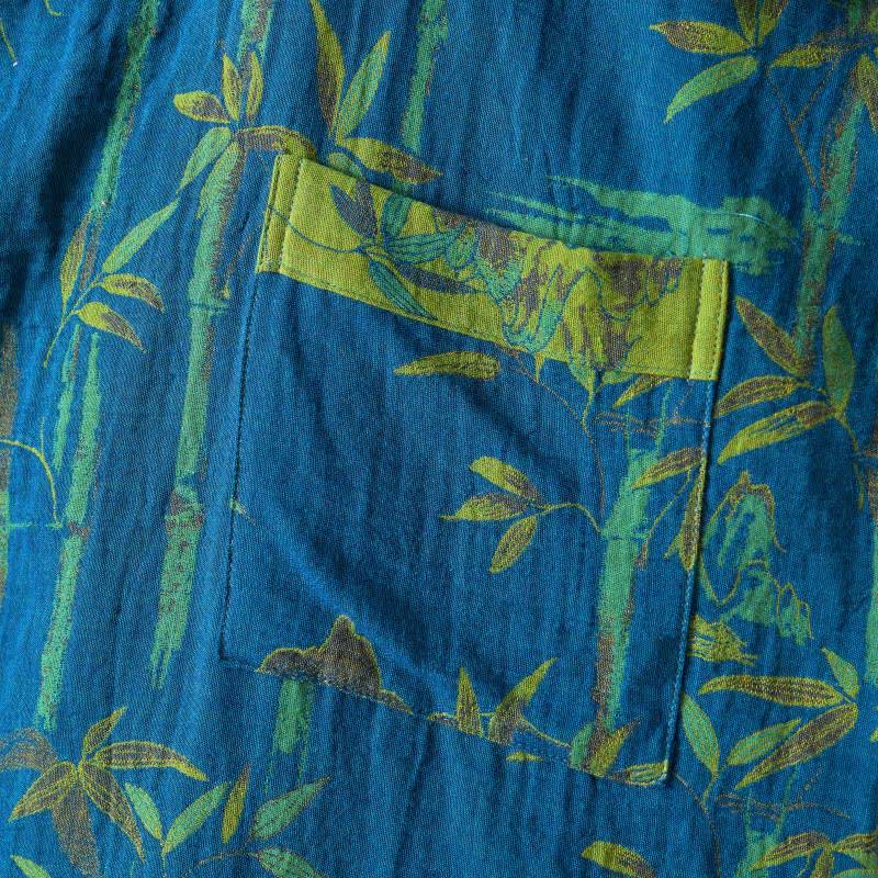 Kimono in garza di cotone e bambù bicolore - image 20