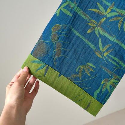 Kimono in garza di cotone e bambù bicolore - image 22