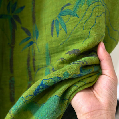 Kimono in garza di cotone e bambù bicolore - image 12