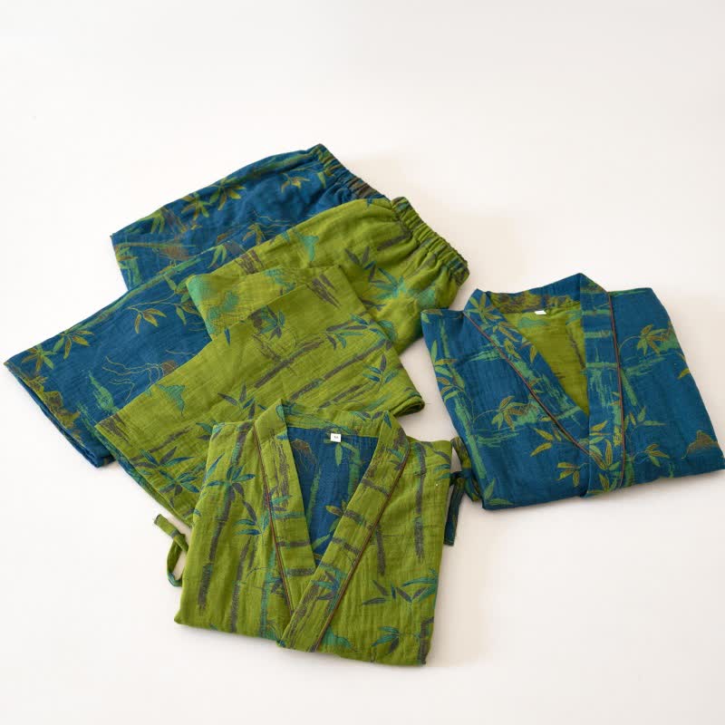 Completo da salotto in kimono di garza di cotone e bambù - image 1