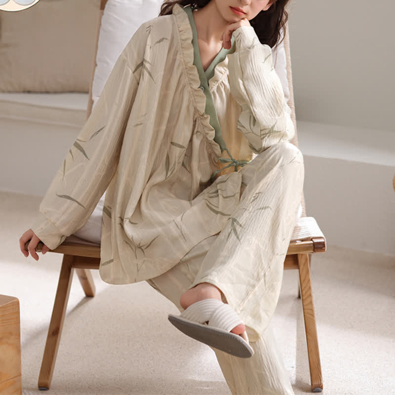 Completo da salotto Kimono in foglia di bambù - image 2