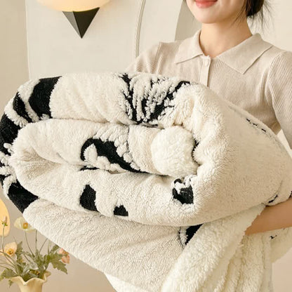 Coperta calda con motivo a farfalla e foglie botaniche - image 5