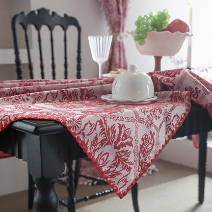 Tovaglia jacquard con motivo retrò in stile etnico - image 8