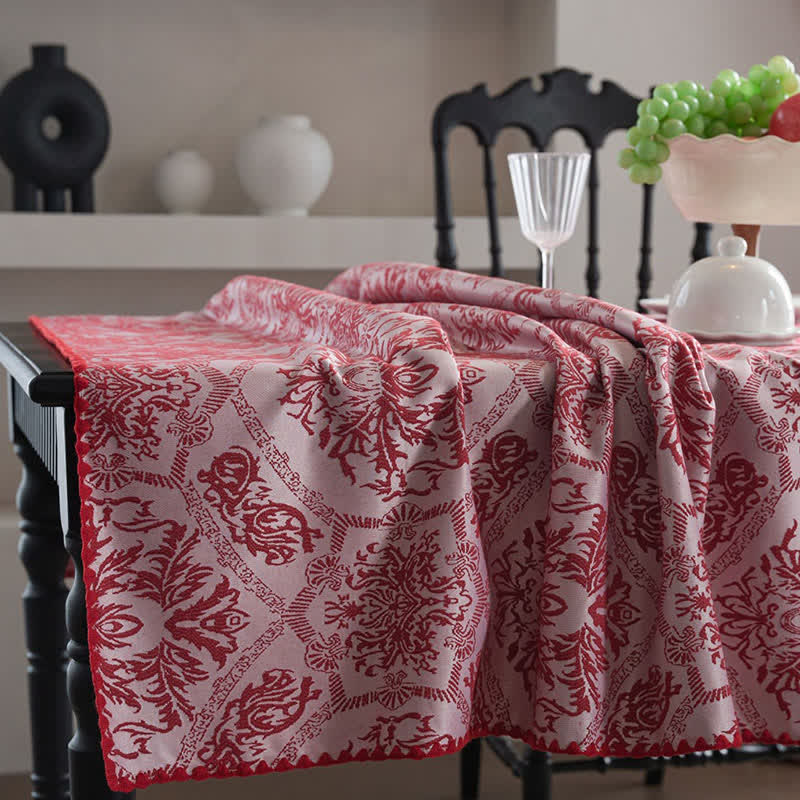 Tovaglia jacquard con motivo retrò in stile etnico - image 7