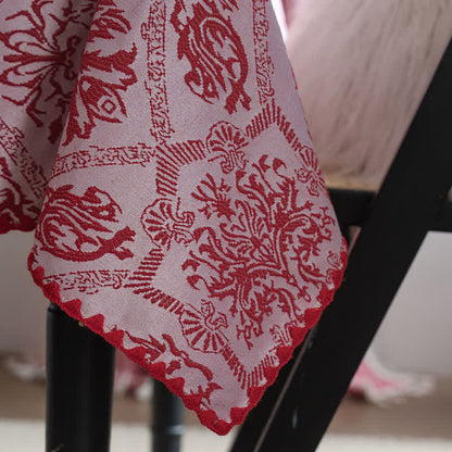 Tovaglia jacquard con motivo retrò in stile etnico - image 9