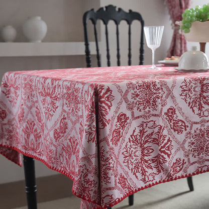 Tovaglia jacquard con motivo retrò in stile etnico - image 6