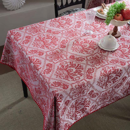 Tovaglia jacquard con motivo retrò in stile etnico - image 5