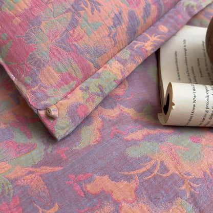 Trapunta artistica in garza di cotone jacquard con farfalla - image 12