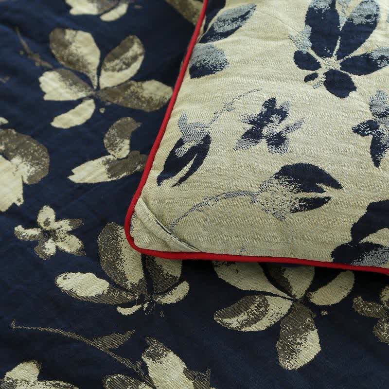 Trapunta jacquard in garza di cotone Flourish Flower - image 19