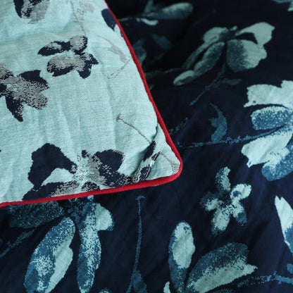 Trapunta jacquard in garza di cotone Flourish Flower - image 9