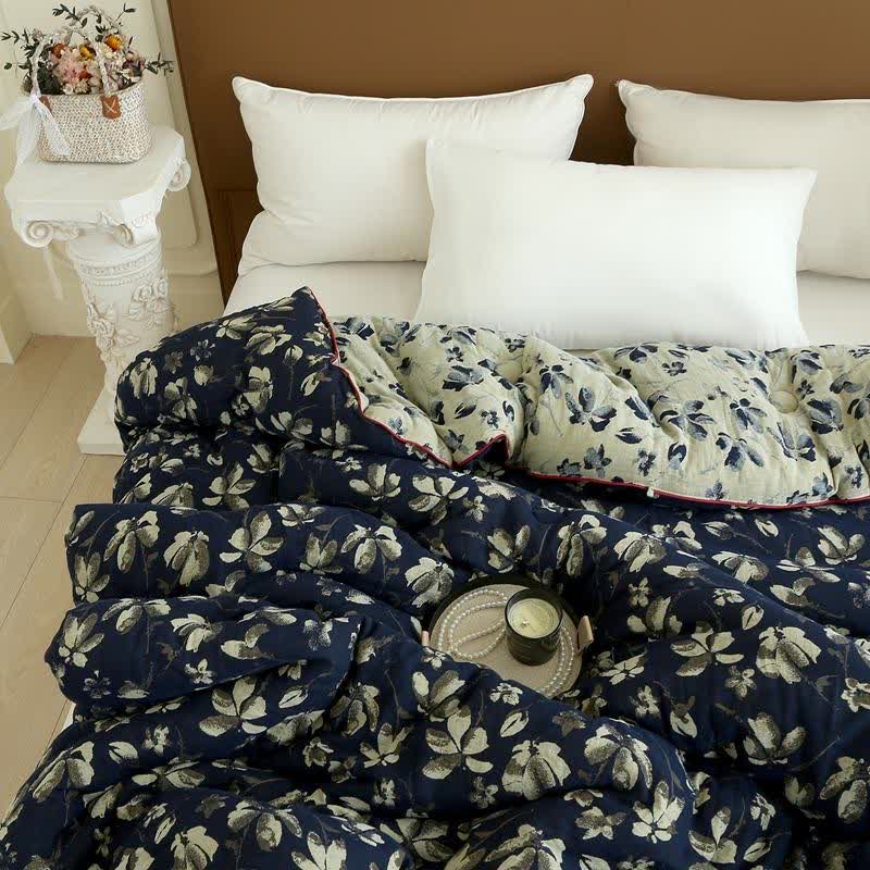 Trapunta jacquard in garza di cotone Flourish Flower - image 12