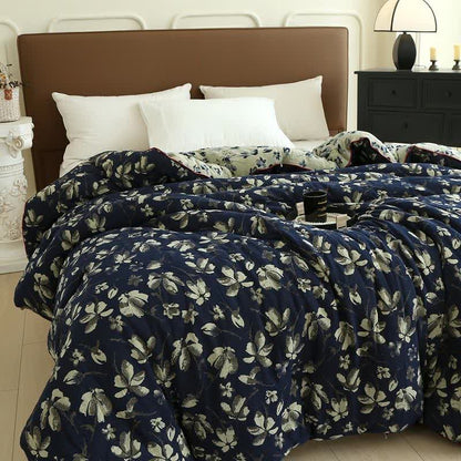 Trapunta jacquard in garza di cotone Flourish Flower - image 14