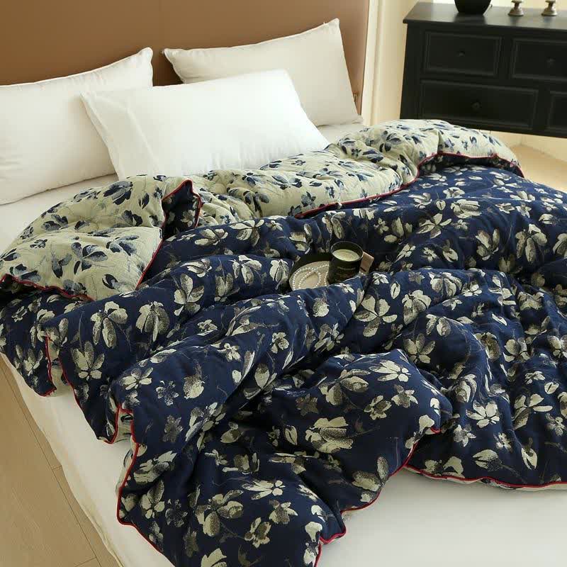 Trapunta jacquard in garza di cotone Flourish Flower - image 15