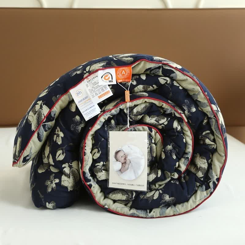 Trapunta jacquard in garza di cotone Flourish Flower - image 17