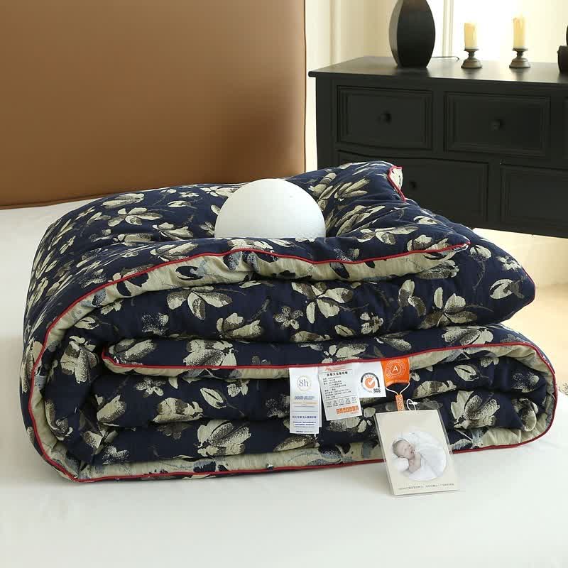 Trapunta jacquard in garza di cotone Flourish Flower - image 16