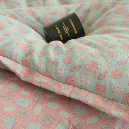 Trapunta in jacquard di cotone con motivo a zucca - image 8