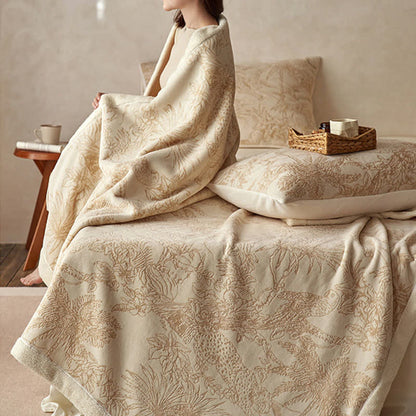 Coperta calda in jacquard Jungle - image 4