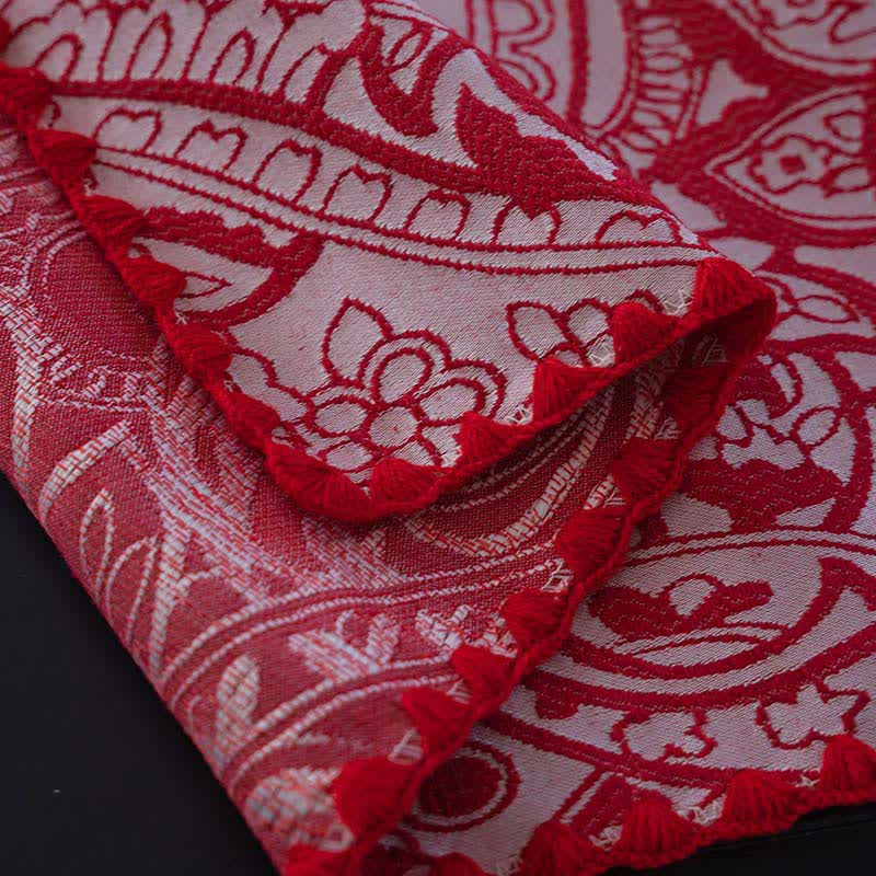 Tovaglia jacquard con motivo Paisley in stile etnico - image 9