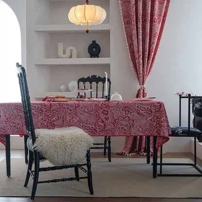 Tovaglia jacquard con motivo Paisley in stile etnico - image 1