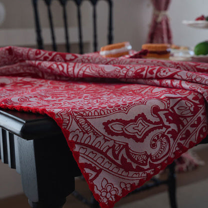 Tovaglia jacquard con motivo Paisley in stile etnico - image 8