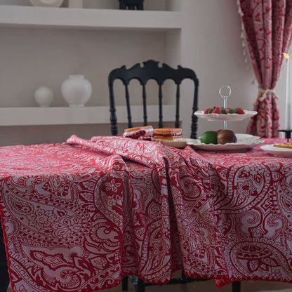 Tovaglia jacquard con motivo Paisley in stile etnico - image 5