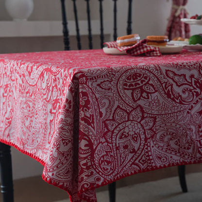 Tovaglia jacquard con motivo Paisley in stile etnico - image 7