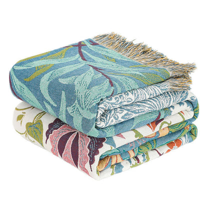 Trapunta in garza di cotone naturale con patchwork floreale - image 3