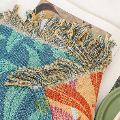 Trapunta in garza di cotone naturale con patchwork floreale - image 7