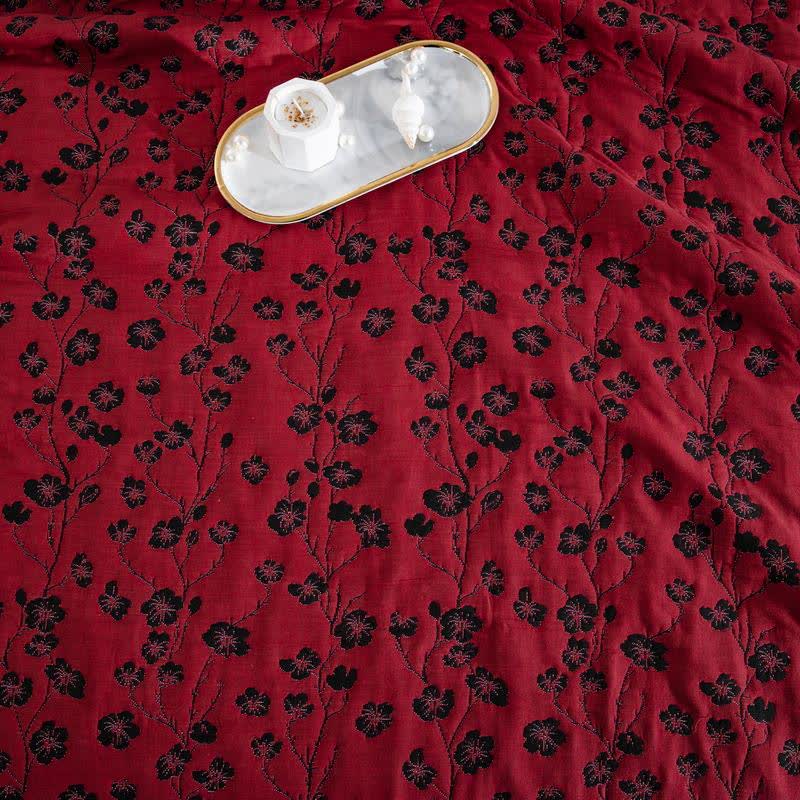 Trapunta reversibile in cotone naturale Plum Blossom - image 4