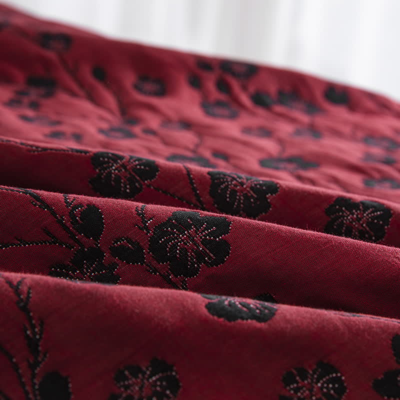 Trapunta reversibile in cotone naturale Plum Blossom - image 7