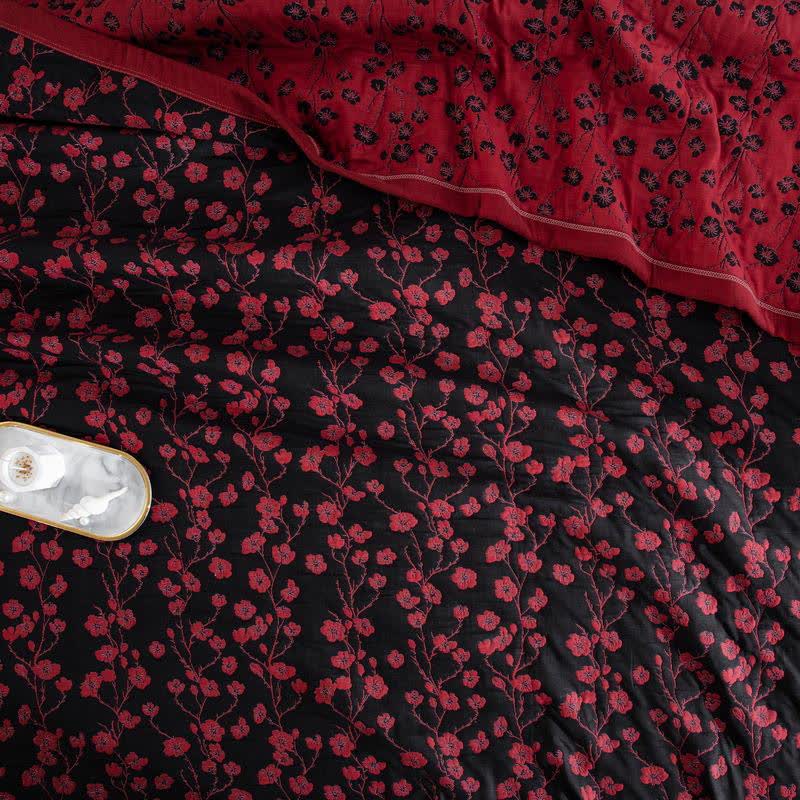 Trapunta reversibile in cotone naturale Plum Blossom - image 12