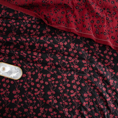 Trapunta reversibile in cotone naturale Plum Blossom - image 12