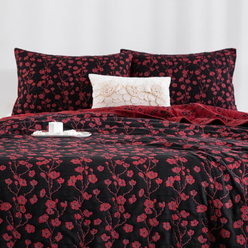 Trapunta reversibile in cotone naturale Plum Blossom - image 10