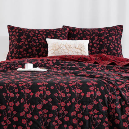 Trapunta reversibile in cotone naturale Plum Blossom - image 10
