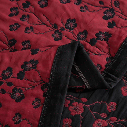 Trapunta reversibile in cotone naturale Plum Blossom - image 5