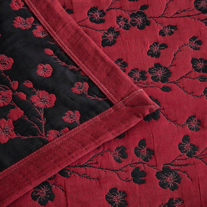 Trapunta reversibile in cotone naturale Plum Blossom - image 6