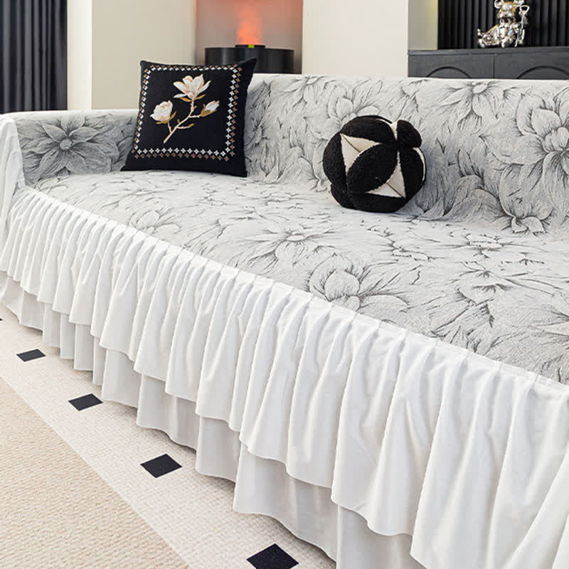 Protezione per divano Chenille Lily Ruffle - image 1