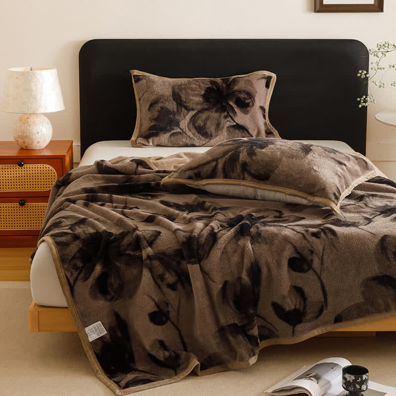 Coperta calda floreale Ink - image 0