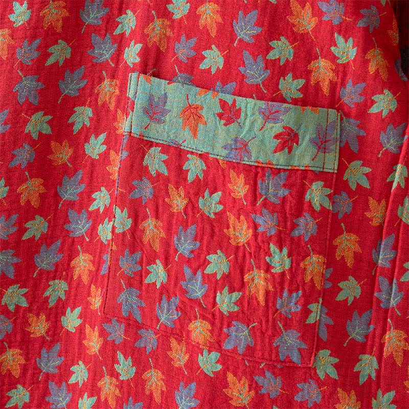 Kimono in cotone biologico con foglia d'acero - image 8