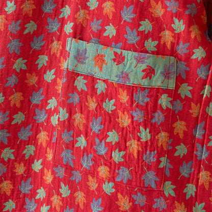 Kimono in cotone biologico con foglia d'acero - image 8