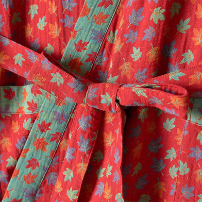 Kimono in cotone biologico con foglia d'acero - image 7