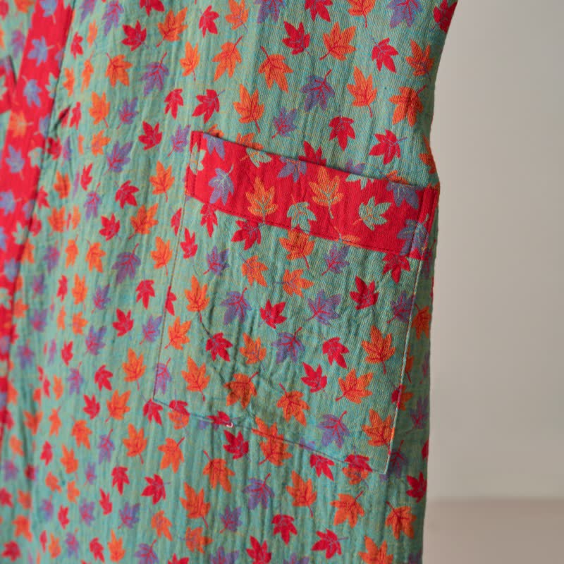 Kimono in cotone biologico con foglia d'acero - image 21