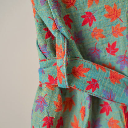 Kimono in cotone biologico con foglia d'acero - image 20