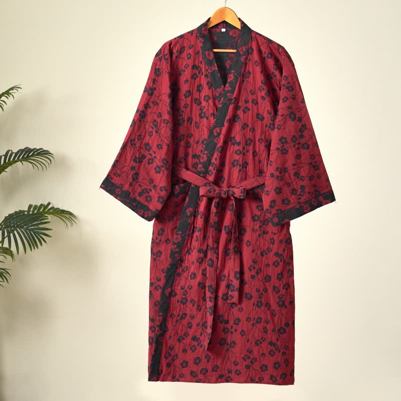 Kimono in cotone biologico Plum Blossom - image 3