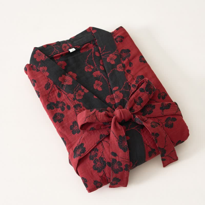 Kimono in cotone biologico Plum Blossom - image 5