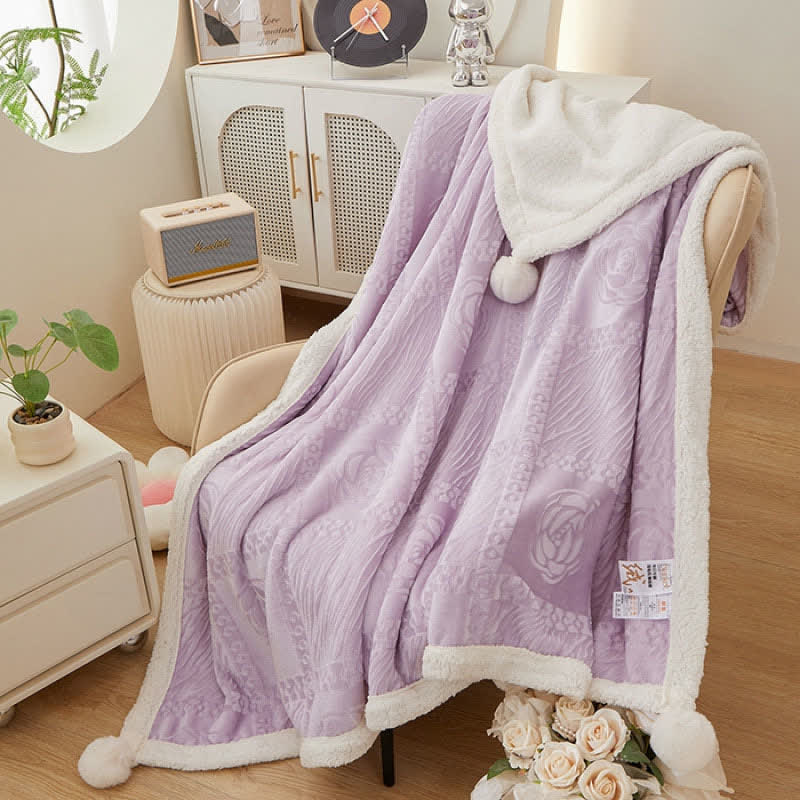 Coperta calda con texture Camellia - image 19