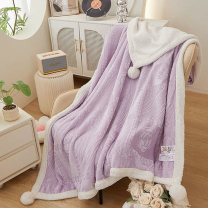 Coperta calda con texture Camellia - image 19